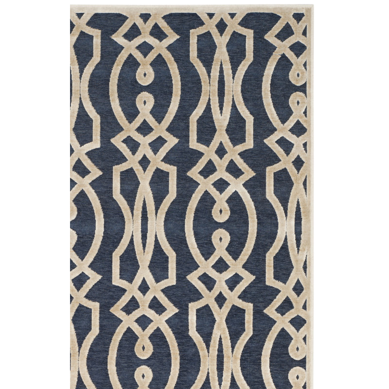 Tapis géométrique Martha Stewart Performance, Rectangle 5 pi 3 po x 7 pi 6 po