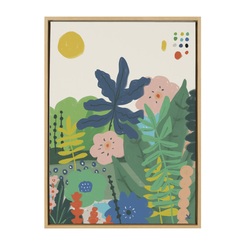 «Zen Garden 1» par Kelly Knaga, reproduction d'art sur toile encadrée