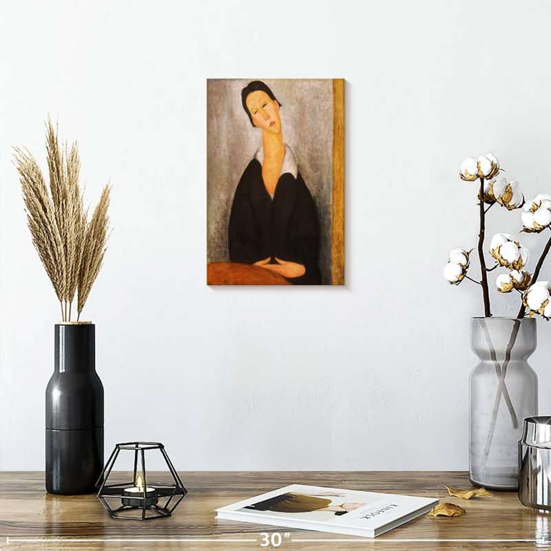 Portrait de Leisha d'une femme polande, H 12 po x l 8 po