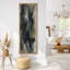 Abstrait gris anthracite profond - reproduction d'art sur toile encadrée-2139845083-2139845084