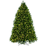 Vickerman Deluxe Sequoia Pine Artificial Full Pre-Lit Christmas Tree with Warm White LED 5MM Lights.