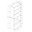 Bibliothèque, bibliothèque, 6 niveaux, H 72 po, bureau, chambre à coucher, stratifié, blanc, transitionnel-282021093-282021116