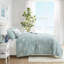 Ensemble de courtepointe réversible en coton très grand avec coussin décoratif, très grand lit