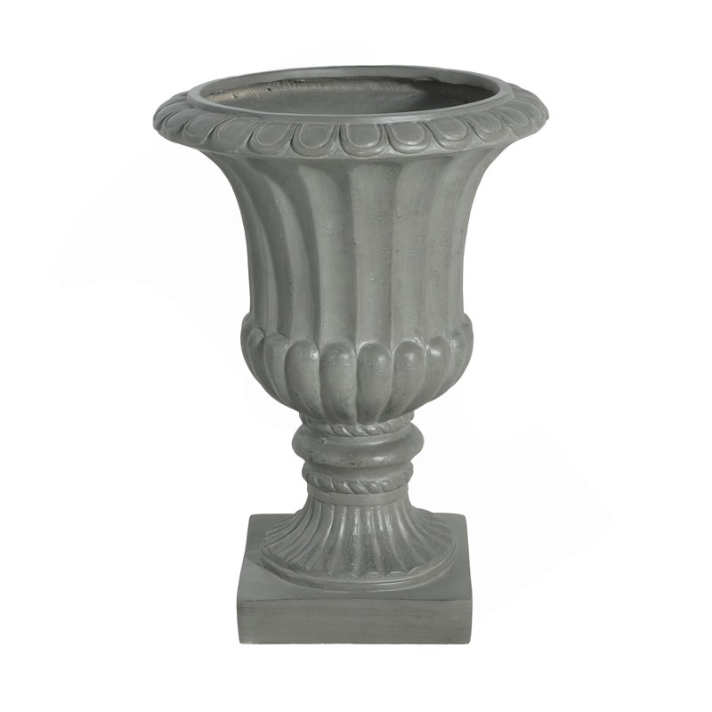 Urne de jardin pour l'extérieur, gris, Gris