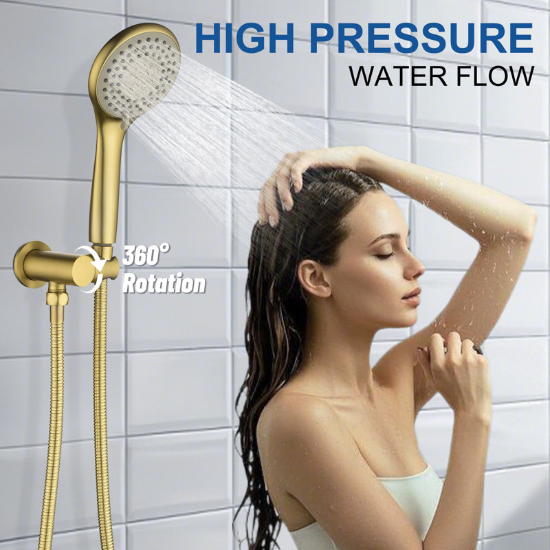 Ensemble de douche 6 po Modern, Or brossé