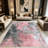 1PC watercolor abstract blush pink and grey area rugs for Living Room, Soft and Comfortable, Suitable for all seasons, easy-to-maintain, machine washable Indoor floor mat, Under Table Farmhouse suitable for dining table, bedroom, kitchen entryway,-129466930