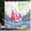 Ensemble de rideau de douche + crochets-44221962