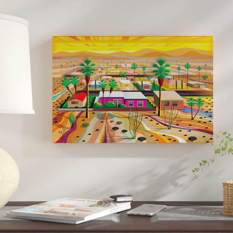 «Twentynine Palms» par Charles Harker, reproduction sur toile tendue sur châssis, H 40 po x l 60 po x P 1,5 po, Toile tendue