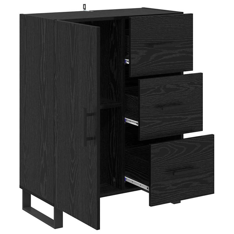 Sideboard Accent Chest, Black Oak