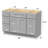 48" Single Bathroom Vanity Base Only-94422688