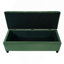 Banc de rangement rembourré, banc d'entrée, banc de bout de lit, repose-pieds pour chambre à coucher, vert rétro, 300 lb