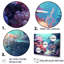 Turquoise et rose sous-marin - Plage et océan, impressions sur toile-95890543-95890547