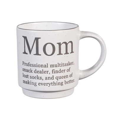 Mom Titles Ceramic Coffee Cup, 14oz.
