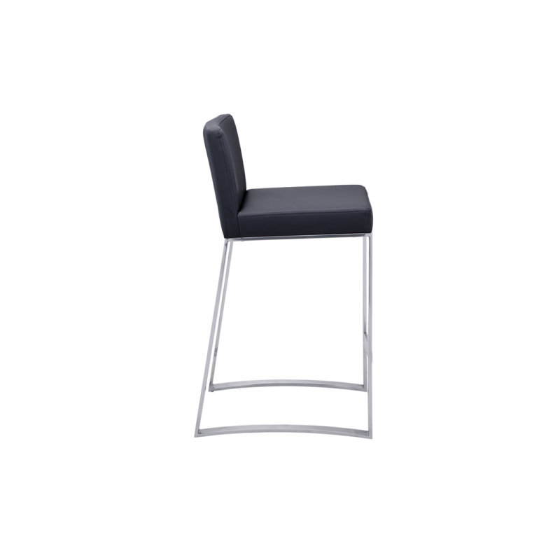 Barlet Bar & Counter Stool, White Faux Leather, Counter Stool (26" Seat Height)