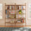 5-Tier Wall Mounted Solid Wood Bookshelf