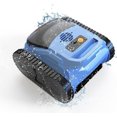 Pool Vacuum for Inground Pools, Robotic Pool Cleaner, Wall Climbing Pool Cleaner, Cleans Pool Floors, Walls & Waterline, Cleaning Up to 2100 Sq.ft, 180 Min