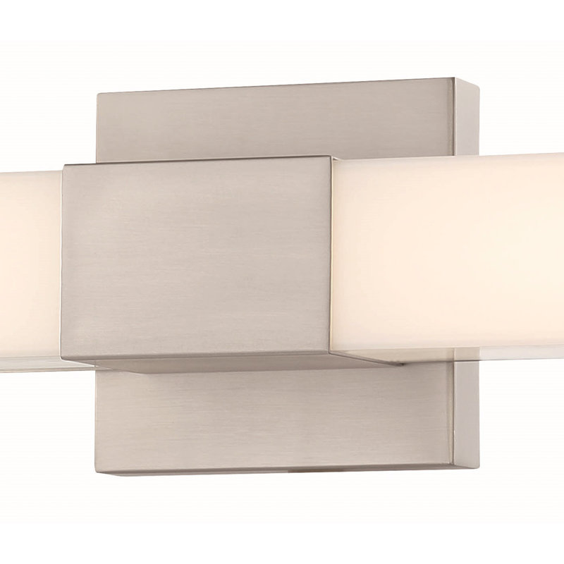 Yojana Dimmable LED Bath Bar, Brushed Nickel
