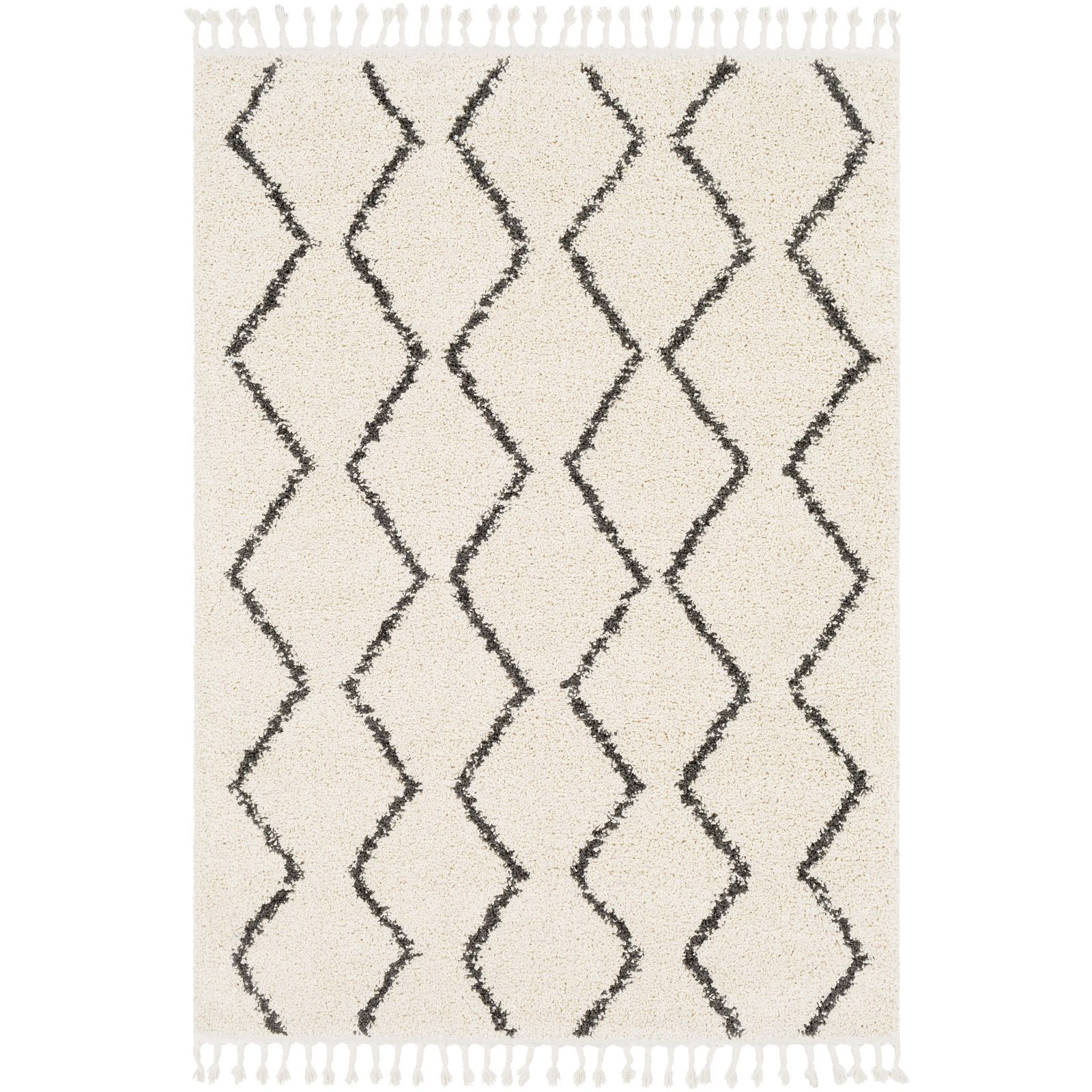 Mossy Charcoal/Light Beige Rug, Rectangle 2' x 3'