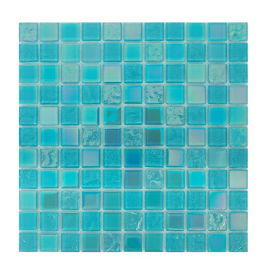 Carreau de mosaïque en verre 1 po x 1 po