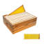 Cadre 10 super moyen avec boîte à abeilles, ruches enduites de cire avec fenêtres en acrylique transparent, cadres de ruches et fondations en cire, complément de miel pour l'apiculture Langstroth-111044123