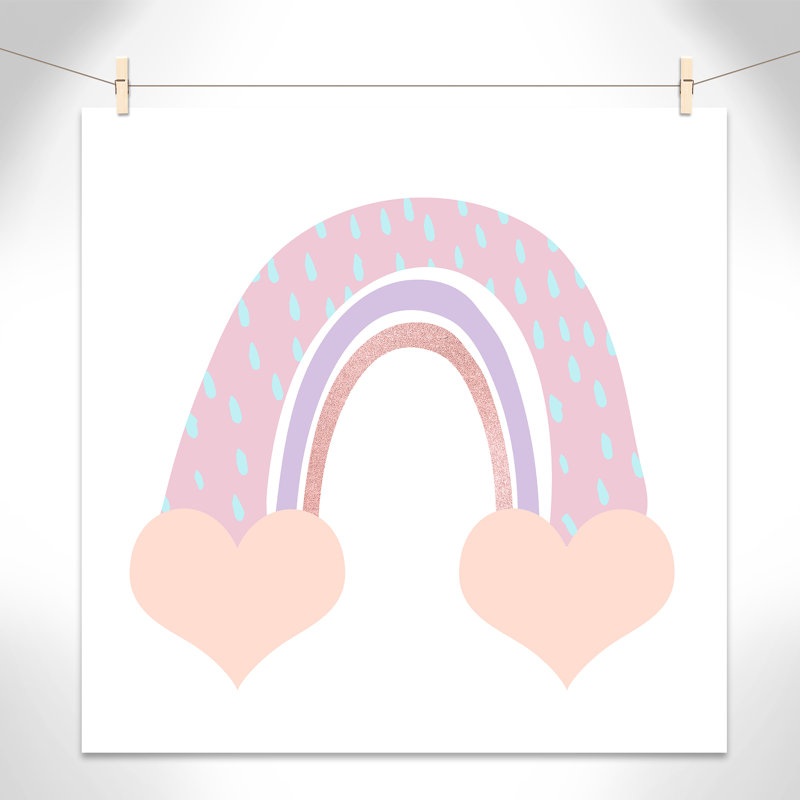 Arc-en-ciel 1, H 36 po x l 36 po x P 1 po, Papier