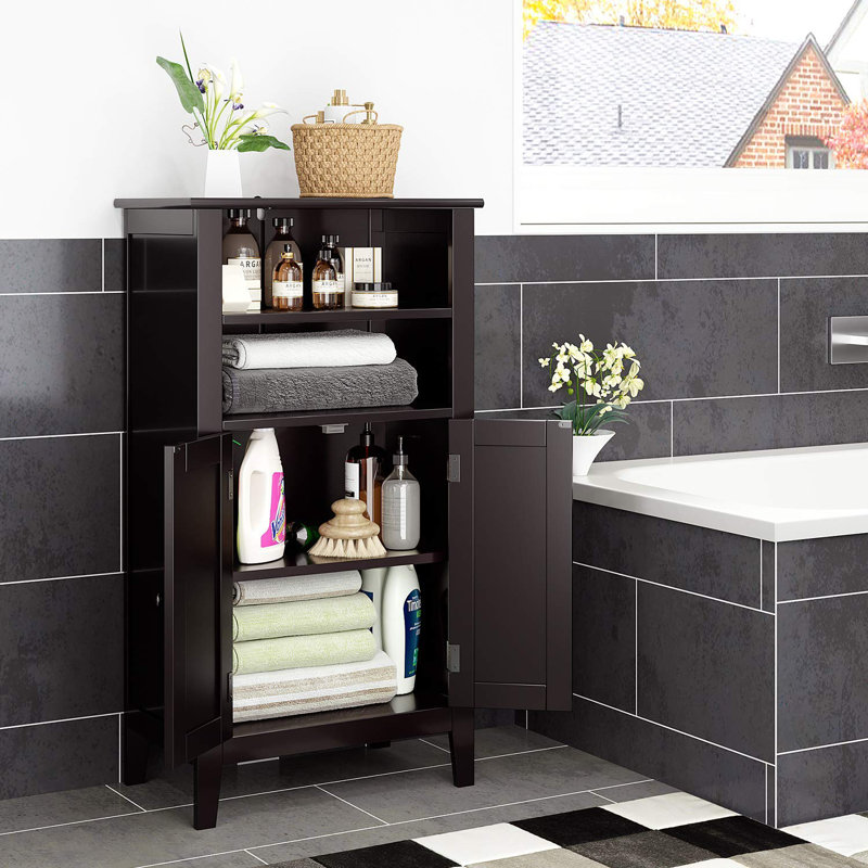 Bathroom Cabinet, Dark Brown