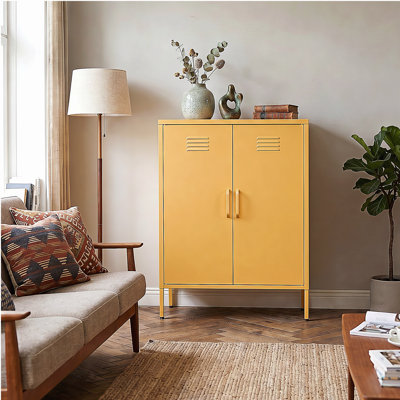 Multi-functional metal storage cabinet