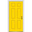 Porte extérieure simple en acier à 6 panneaux peints-98953337-98953327-98953333
