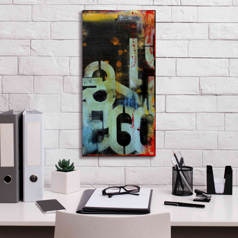 Epic Graffiti 'Out Numbered II' By Erin Ashley, Gi " Out Numbered II " by Erin Ashley, 24" H x 12" W x 0.75" D
