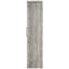 Armoire haute Myerson Grey Driftwood à 2 portes en bois d'ingénierie