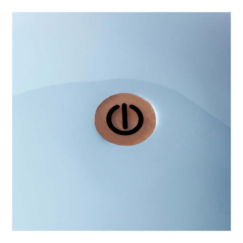 Bobbin Novelty Lamp, Pale Denim