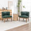 Fauteuil demi-tonneau rembourré Ezra-786368250