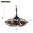 Downrod Mount Ceiling Fan Led 18W 3Cct 5 Abs Blades Dc Motor With Hanging And Hook For Outside Patios Pergola