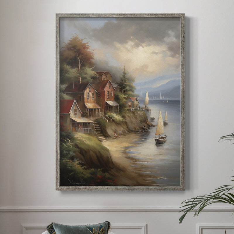 «LANDSCAPES Series CCLxx III», reproduction encadrée - bois massif, H 15 po x l 12 po