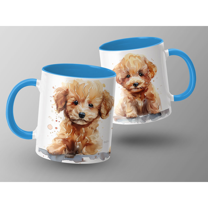 Ceramic Coffee Mug, 3, Light Blue