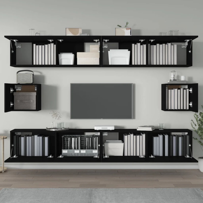 Aleynna Unfinished Floating TV Stand for TVs up to 88"