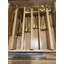 4 Pack Bamboo Drawer Dividers – Adjustable 17-22" Expandable Organizer for Kitchen, Bedroom, Bathroom, Dresser & Office, Natural