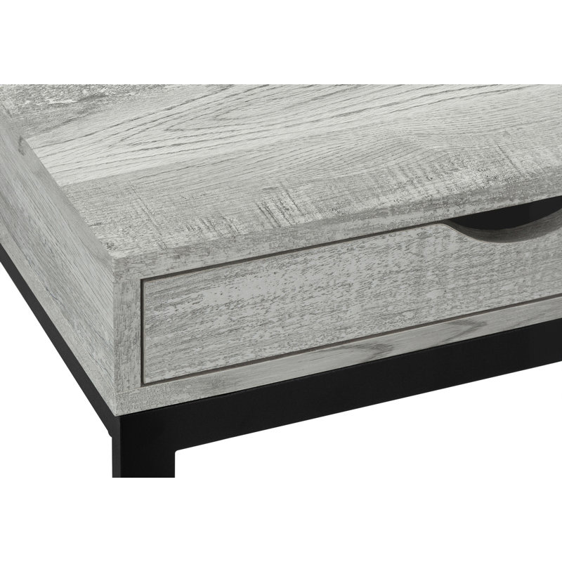 Table d'appoint, tiroir en forme de C, bout, côté, collation, tiroir de rangement