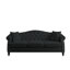 [Vidéo] Canapé Chesterfield de 79 po en velours noir pour le salon