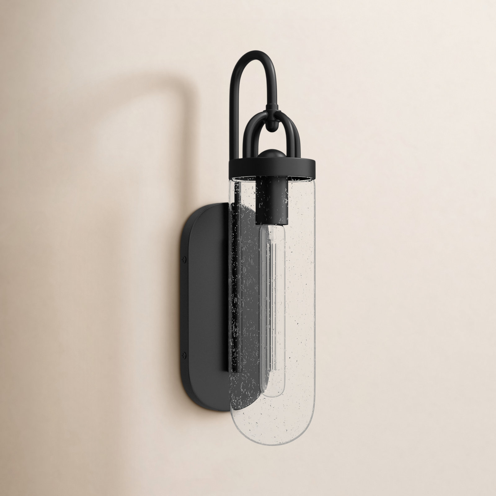 Santi Single Light Cylinder Outdoor Aluminium Wall Light