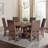Attah Mahogany Round Solid Wood Dining Table-283457545