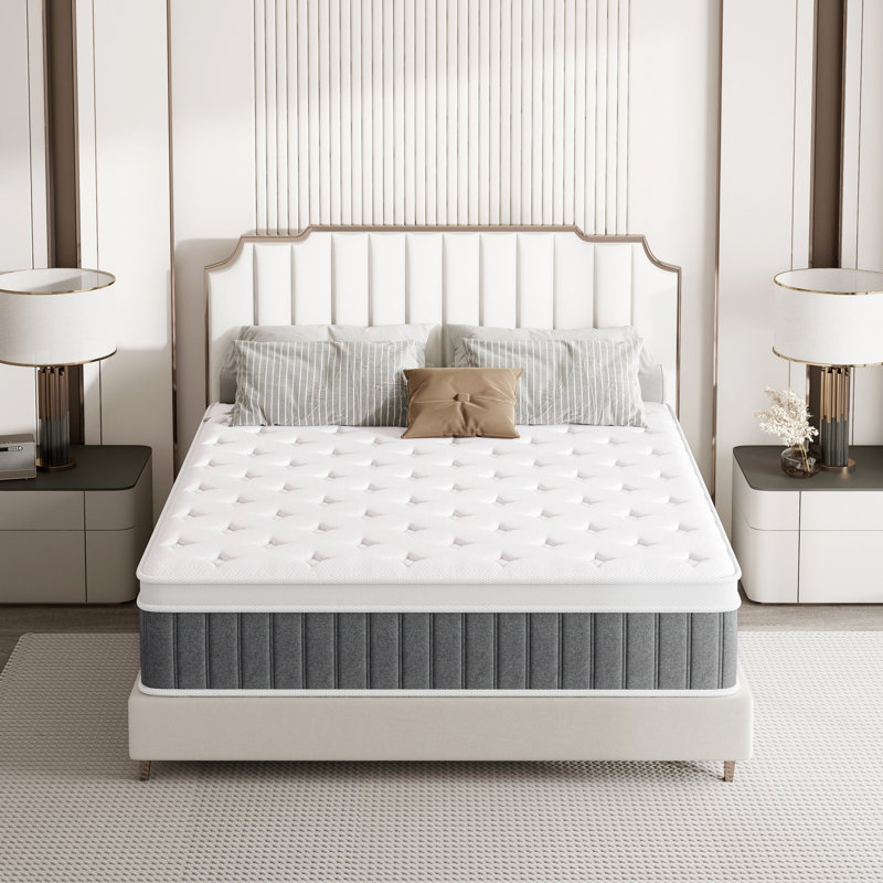 Matelas hybride à plateau-coussin moyen 12 po, Double, 12"