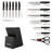 15-Piece Damascus Pattern German Steel Kitchen Knife Block Set