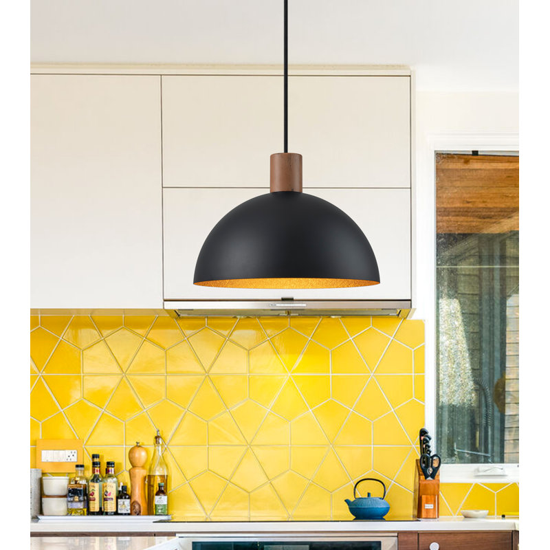 1 - Light Pendant, Black