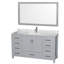 Sheffield 60" Single Bathroom Vanity Set with Mirror-97648030-115621759