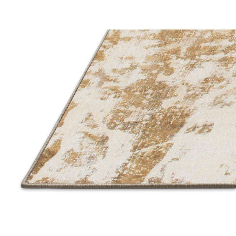 Tapis décoratif multicolore à motif abstrait, Rectangle 4 pi x 6 pi
