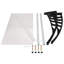 Dakota Fields 190 cm W x 100 cm D Retractable Door / Window Awning-1877691177
