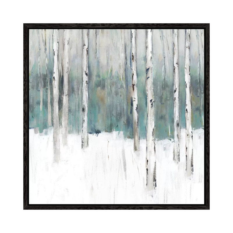 Winter's Trail III by Isabelle Z - Print on Canvas, 45.72 cm H x 45.72 cm W, Black Framed