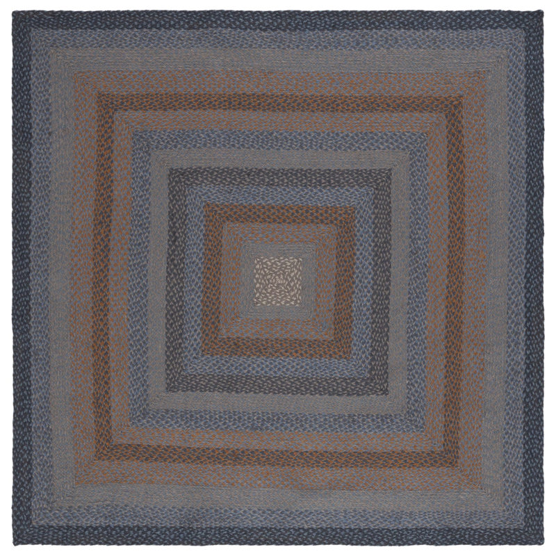 Jeaneen Flat Weave Jute Rug, Square 6'
