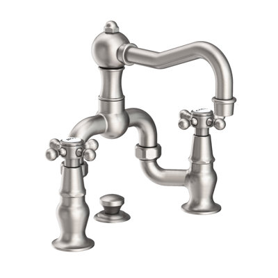 Chesterfield Bathroom Bridge Faucet with Drain Assembly